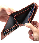 Carteira Couro Vintage