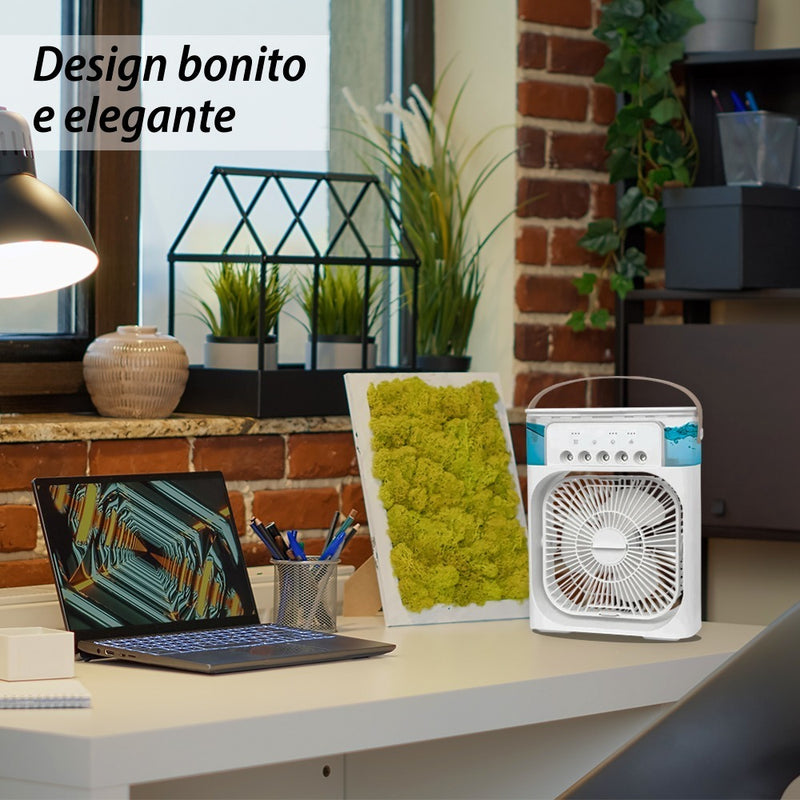 Mini Ventilador Umidificador Refrigerador De Ar Portátil Usb - Hominem Shop™