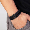 Pulseira de Couro Masculina HardStyle