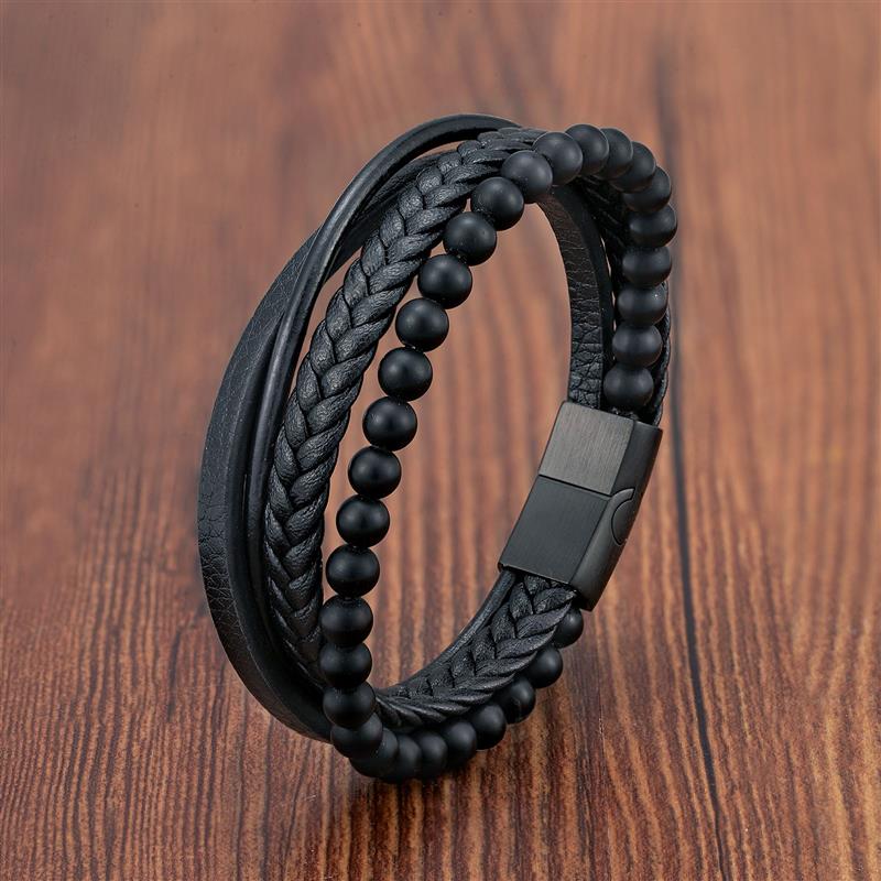 Pulseira de Couro Masculina HardStyle