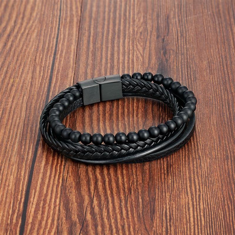 Pulseira de Couro Masculina HardStyle