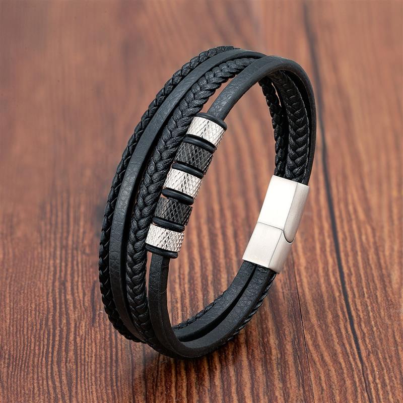 Pulseira de Couro Masculina HardStyle