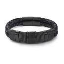 Pulseira de Couro Trançada Masculina