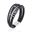 Pulseira Masculina de Couro