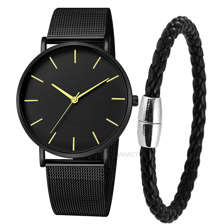 Relógio Ultra Fino e Pulseira