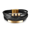 Pulseira Masculina de Couro