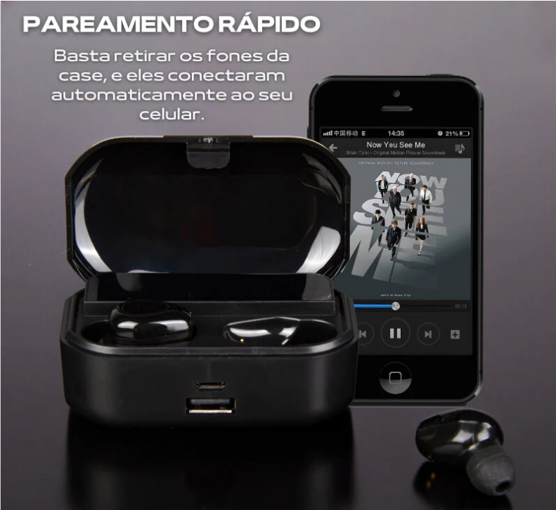 Fone Bluetooth à Prova D'água - AlphaPod Pro