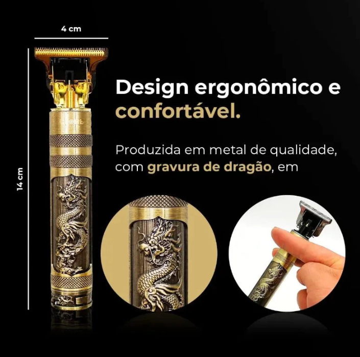 Máquina De Barbear Profissional Recarregável
