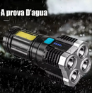 Lanterna Profissional à Prova D'água LED e Recarregável
