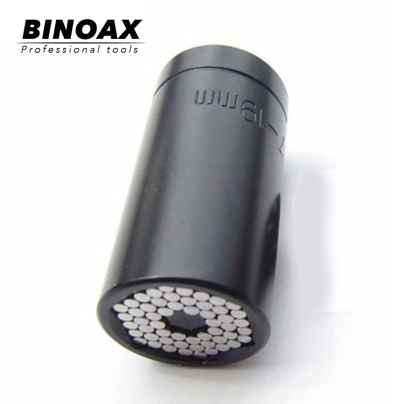 Binoax 1 pc 7-19mm aperto chave inglesa mágica multi função universal soquete da catraca adaptador de broca ferramentas mão do carro kit de reparo