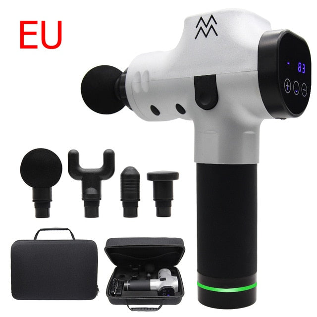 Fascia arma sem fio recarregável estimulador muscular tecido profundo dispositivo massageador corpo relaxamento emagrecimento moldar alívio da dor