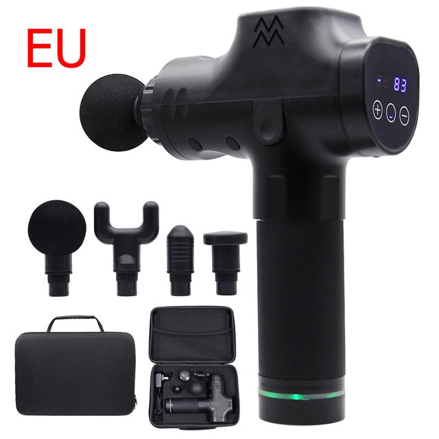 Fascia arma sem fio recarregável estimulador muscular tecido profundo dispositivo massageador corpo relaxamento emagrecimento moldar alívio da dor