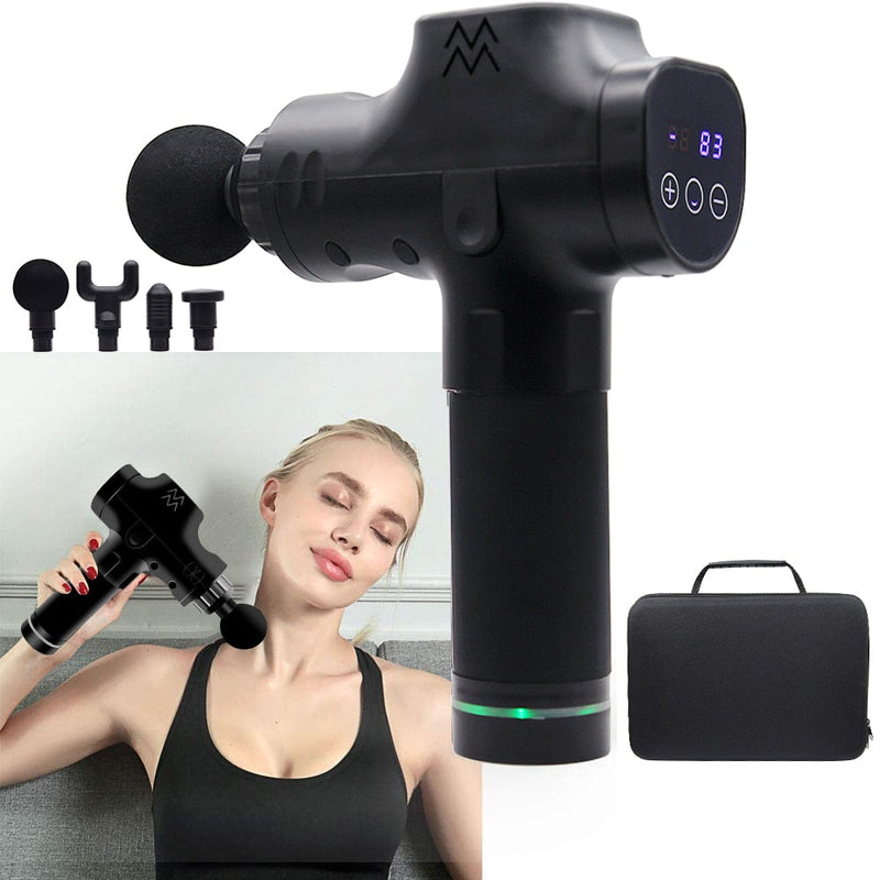 Fascia arma sem fio recarregável estimulador muscular tecido profundo dispositivo massageador corpo relaxamento emagrecimento moldar alívio da dor