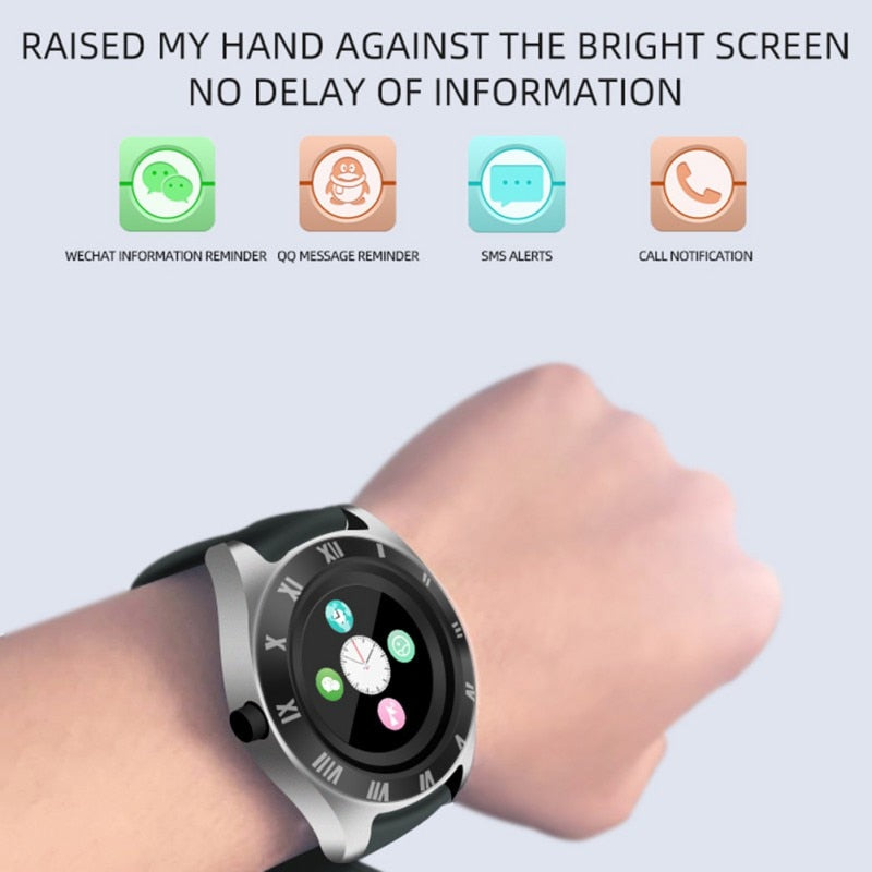 M11 relógio inteligente masculino 1.54 Polegada tela sensível ao toque smartwatch monitor de pressão arterial oxigênio sono para ios android