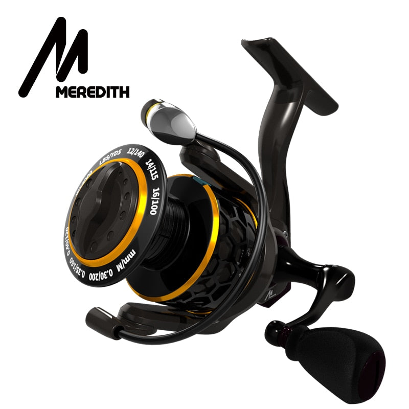 Meredith dafne afiado molinete de fiação 5.2: 1 2000 3000 4000 triplo disco carbono arraste 12 kg max arraste potência baixo pique carpa carpa carpas pesca