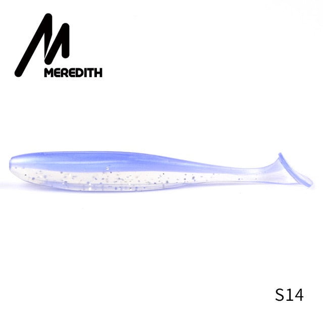 Meredith fácil shiner iscas de pesca 50mm 75mm 100mm 130mm wobblers carpa pesca iscas macias silicone artificial duplo cor iscas