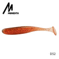 Meredith fácil shiner iscas de pesca 50mm 75mm 100mm 130mm wobblers carpa pesca iscas macias silicone artificial duplo cor iscas