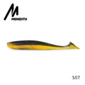 Meredith fácil shiner iscas de pesca 50mm 75mm 100mm 130mm wobblers carpa pesca iscas macias silicone artificial duplo cor iscas