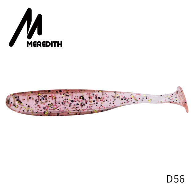 Meredith fácil shiner iscas de pesca 50mm 75mm 100mm 130mm wobblers carpa pesca iscas macias silicone artificial duplo cor iscas