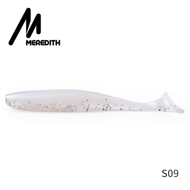 Meredith fácil shiner iscas de pesca 50mm 75mm 100mm 130mm wobblers carpa pesca iscas macias silicone artificial duplo cor iscas