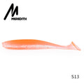 Meredith fácil shiner iscas de pesca 50mm 75mm 100mm 130mm wobblers carpa pesca iscas macias silicone artificial duplo cor iscas