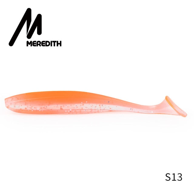 Meredith fácil shiner iscas de pesca 50mm 75mm 100mm 130mm wobblers carpa pesca iscas macias silicone artificial duplo cor iscas