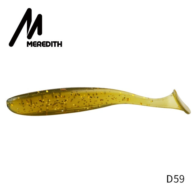 Meredith fácil shiner iscas de pesca 50mm 75mm 100mm 130mm wobblers carpa pesca iscas macias silicone artificial duplo cor iscas