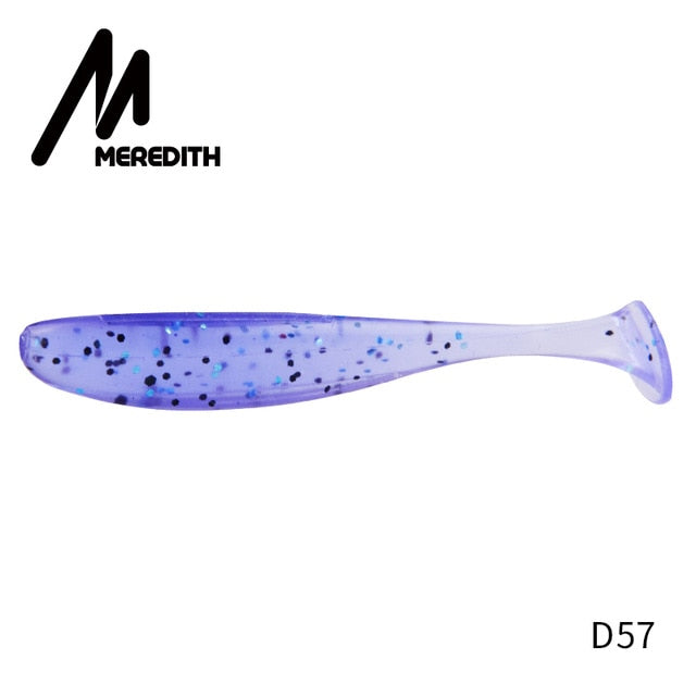 Meredith fácil shiner iscas de pesca 50mm 75mm 100mm 130mm wobblers carpa pesca iscas macias silicone artificial duplo cor iscas