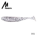 Meredith fácil shiner iscas de pesca 50mm 75mm 100mm 130mm wobblers carpa pesca iscas macias silicone artificial duplo cor iscas