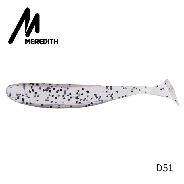 Meredith fácil shiner iscas de pesca 50mm 75mm 100mm 130mm wobblers carpa pesca iscas macias silicone artificial duplo cor iscas