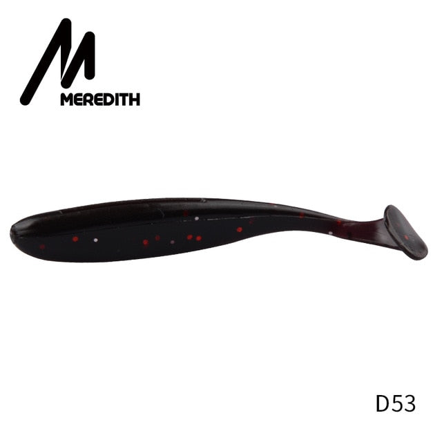 Meredith fácil shiner iscas de pesca 50mm 75mm 100mm 130mm wobblers carpa pesca iscas macias silicone artificial duplo cor iscas