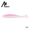 Meredith fácil shiner iscas de pesca 50mm 75mm 100mm 130mm wobblers carpa pesca iscas macias silicone artificial duplo cor iscas