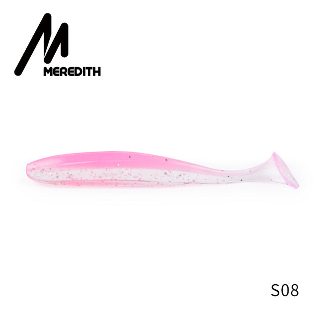 Meredith fácil shiner iscas de pesca 50mm 75mm 100mm 130mm wobblers carpa pesca iscas macias silicone artificial duplo cor iscas