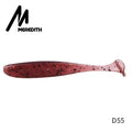 Meredith fácil shiner iscas de pesca 50mm 75mm 100mm 130mm wobblers carpa pesca iscas macias silicone artificial duplo cor iscas