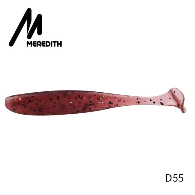 Meredith fácil shiner iscas de pesca 50mm 75mm 100mm 130mm wobblers carpa pesca iscas macias silicone artificial duplo cor iscas