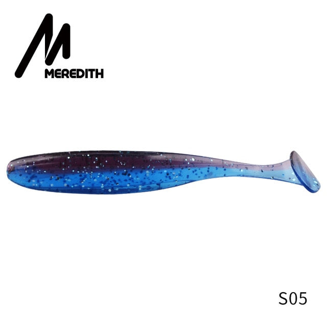 Meredith fácil shiner iscas de pesca 50mm 75mm 100mm 130mm wobblers carpa pesca iscas macias silicone artificial duplo cor iscas