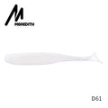 Meredith fácil shiner iscas de pesca 50mm 75mm 100mm 130mm wobblers carpa pesca iscas macias silicone artificial duplo cor iscas