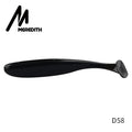Meredith fácil shiner iscas de pesca 50mm 75mm 100mm 130mm wobblers carpa pesca iscas macias silicone artificial duplo cor iscas