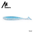 Meredith fácil shiner iscas de pesca 50mm 75mm 100mm 130mm wobblers carpa pesca iscas macias silicone artificial duplo cor iscas
