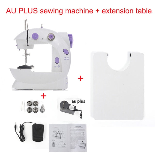 Mini máquina de costura elétrica para casa máquina de costura para costura máquina de costura portátil luz ajuste de velocidade