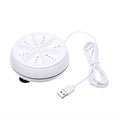 Mini máquina de lavar portátil esterilização de turbina ultra-sônica remove a sujeira arruela cabo usb para viagem de negócios em casa