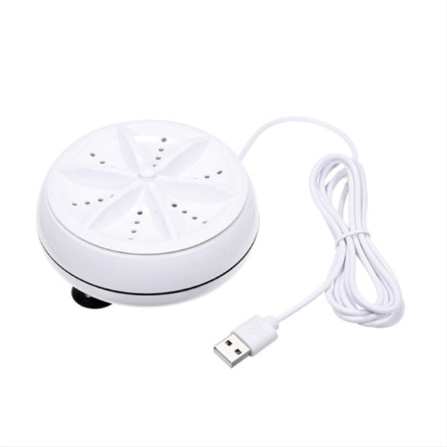 Mini máquina de lavar portátil esterilização de turbina ultra-sônica remove a sujeira arruela cabo usb para viagem de negócios em casa