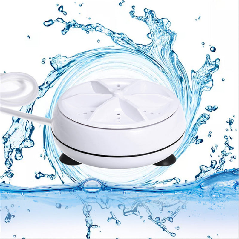 Mini máquina de lavar portátil esterilização de turbina ultra-sônica remove a sujeira arruela cabo usb para viagem de negócios em casa