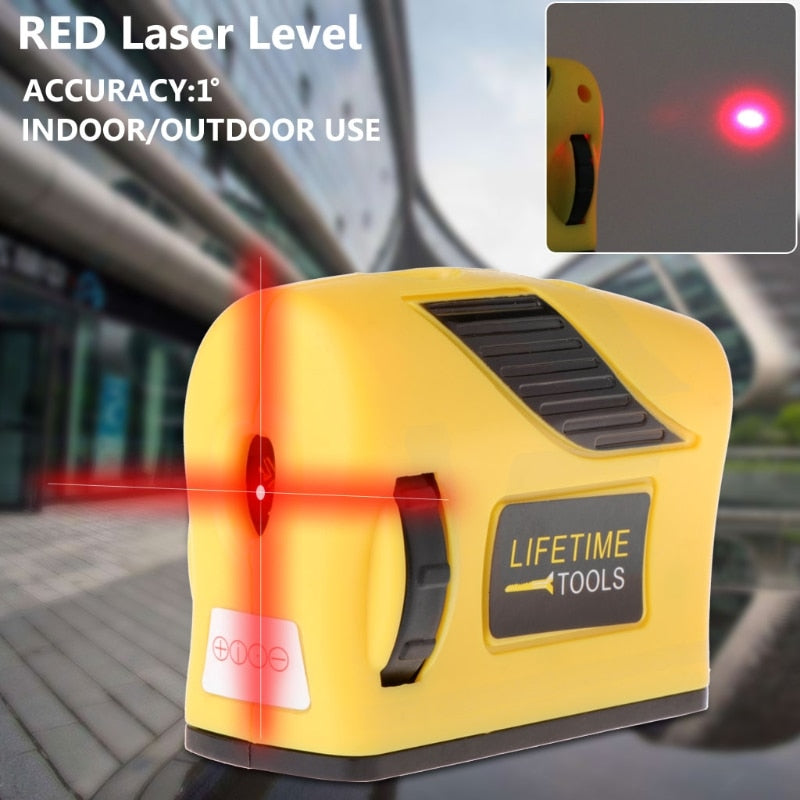 Nível do laser de 360 graus auto-nivelamento 2 linha 1 ponto horizontal & vertical medida vermelha