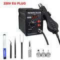 Newacalox 858d 700 w ue/eua pistola de ar quente smd bga retrabalho estação de solda secador de cabelo industrial pistola calor desoldering ferramenta de solda