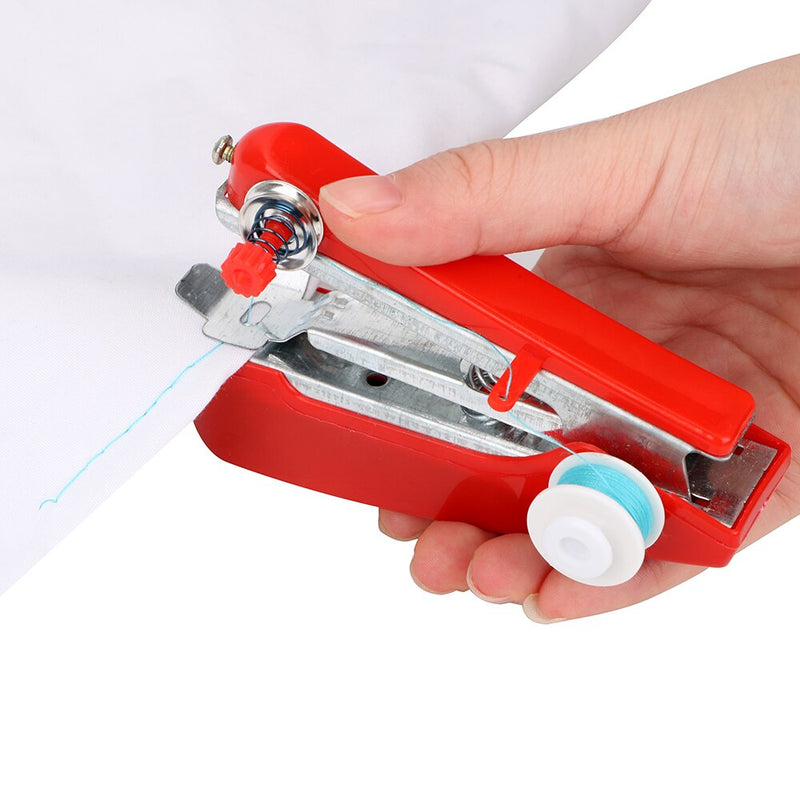 Niceyard criativo portátil mini máquina de costura simples ferramentas manual operação viagem em casa pequeno bordado cor aleatória