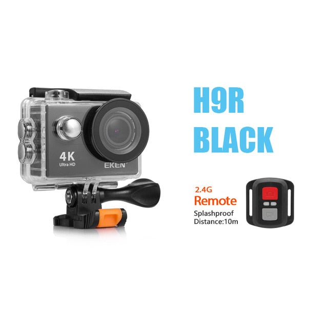 Nova chegada! original eken h9r/h9 ultra hd 4 k câmera de ação 30m à prova dwaterproof água 2.0 screen tela 1080p esporte câmera ir extrema pro cam