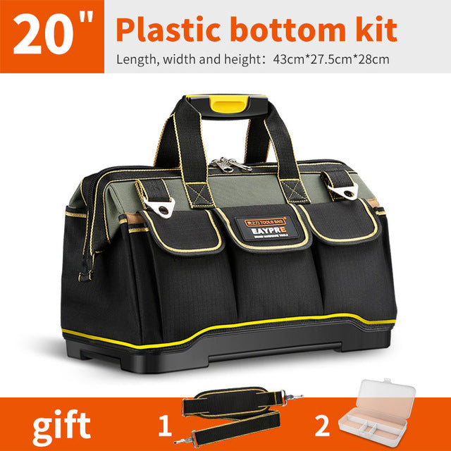 Nova ferramenta sacos tamanho 13 16 18 20 à prova dwaterproof água sacos de ferramentas grande capacidade saco ferramentas