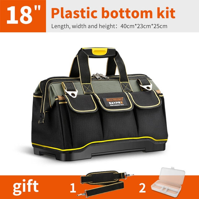 Nova ferramenta sacos tamanho 13 16 18 20 à prova dwaterproof água sacos de ferramentas grande capacidade saco ferramentas
