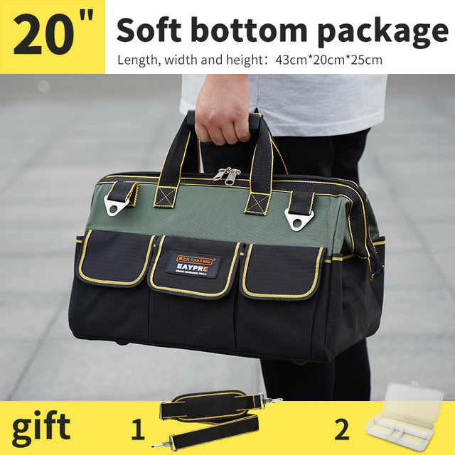 Nova ferramenta sacos tamanho 13 16 18 20 à prova dwaterproof água sacos de ferramentas grande capacidade saco ferramentas